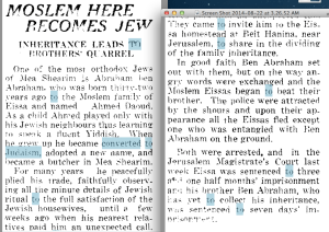 Palestine Post article