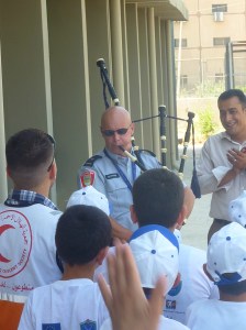 an EU summer camp near Nablus, kids enjoyed the bagpipes, but would an annual festival take away from "traditional" events?