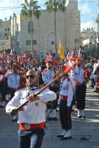 Scouts marching