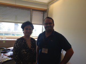 With the author (Seth J. Frantzman)