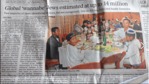 Why a picture of dark-skinned Jews and not converts from Europe?