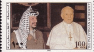 Pope John Paul II met Arafat 14 times and supported the Palestinians