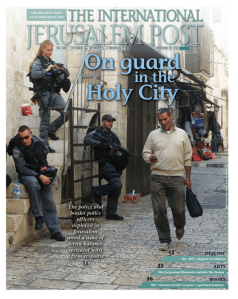 This article appeared on the cover of the International edition of The Jerusalem Post.