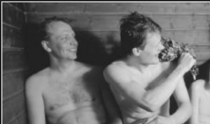 Fun in the sauna with an all-white utopia...but does it work for America?